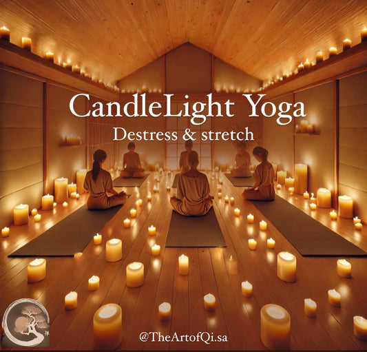 Candle light yoga